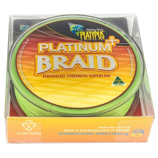 125yd Spool Of Green Platypus Platinum Plus Braided Fishing Line - Fishing Braid 3 125yd Spool Of Green Platypus Platinum Plus Braided Fishing Line - Fishing Braid - Image 3