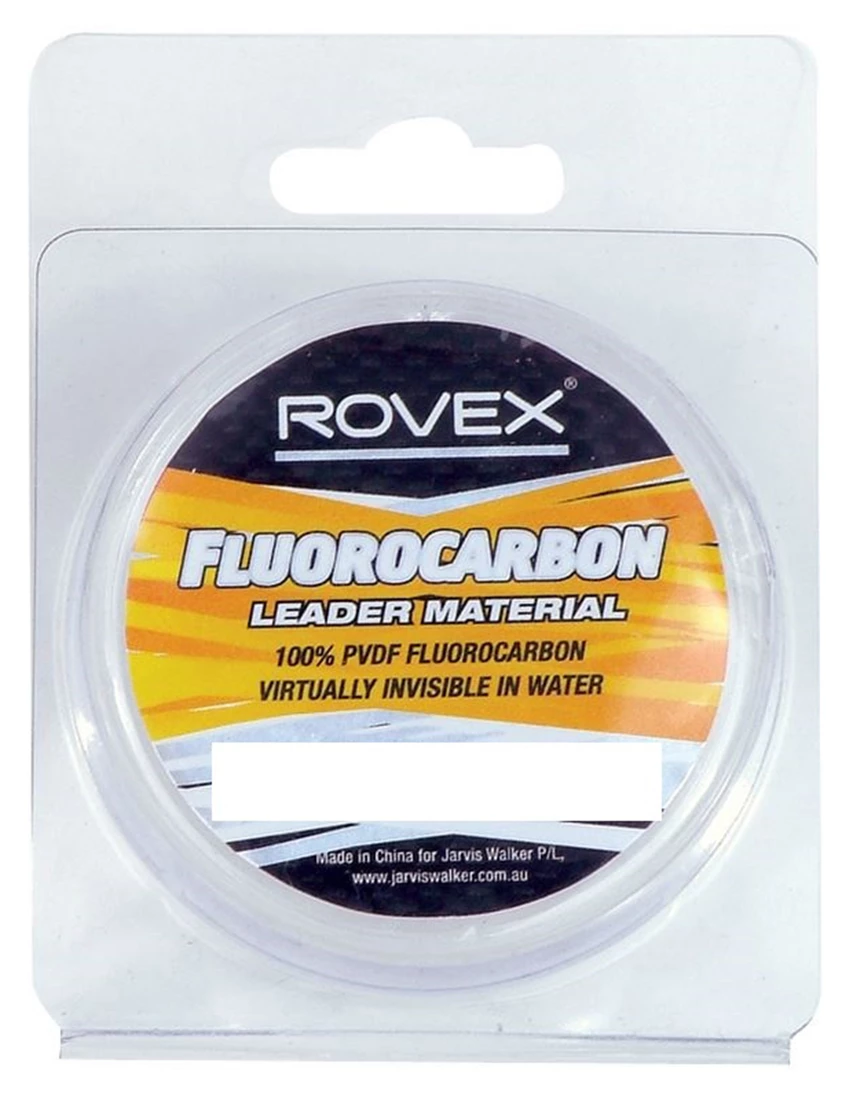 20m Spool Of Rovex Fluorocarbon Leader Material 100% PVDF Fluorocarbon 1 20m Spool Of Rovex Fluorocarbon Leader Material 100% PVDF Fluorocarbon