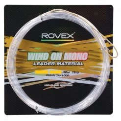 10m Length Of Rovex Wind On Leader - Clear Mono Wind On Leader Material -Terminal Tackle Sales 2022 Rovex Wind On 30lb 2