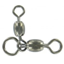 3 Way Crossline Swivels 10 Pack Of Shogun 3 Way Crane Swivels - Black Crossline Crane Fishing Swivels