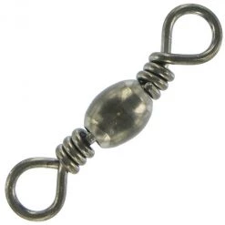 Barrel Swivels 12 Pack Of Shogun S459 Black Barrel Fishing Swivels