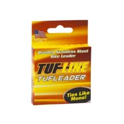 5yd Spool Of Tuf-Line Braided Stainless Steel Tuf-Leader -Knottable Trace Leader -Terminal Tackle Sales 2022 SLMT