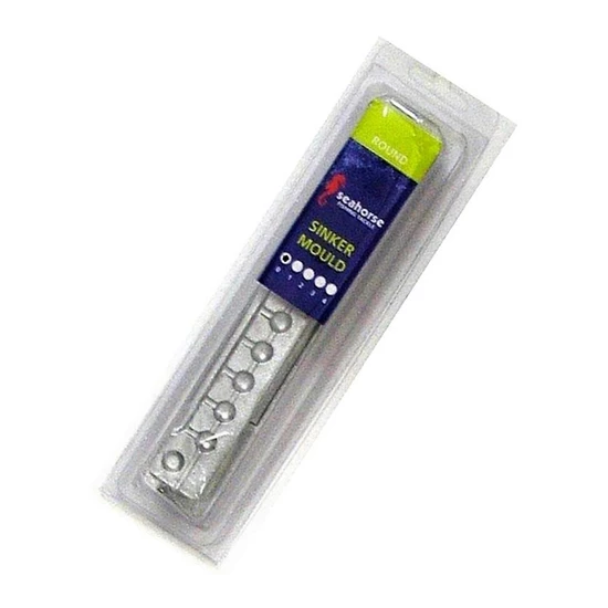 Sinker Moulds Seahorse 0 Ball Sinker Mould - Makes 10 Sinkers - Made In Australia 2 Sinker Moulds Seahorse 0 Ball Sinker Mould - Makes 10 Sinkers - Made In Australia - Image 2