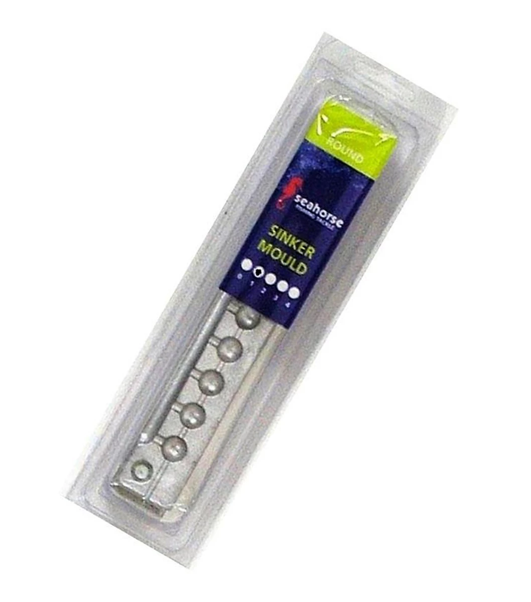 Sinker Moulds Seahorse 1 Ball Sinker Mould - Makes 9 Sinkers - Made In Australia 1 Sinker Moulds Seahorse 1 Ball Sinker Mould - Makes 9 Sinkers - Made In Australia