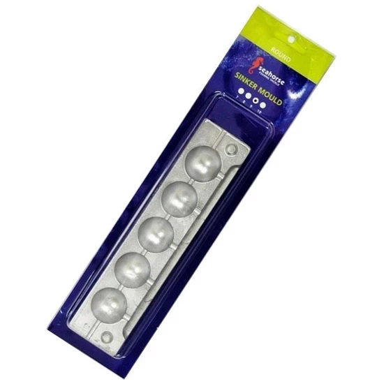 Sinker Moulds Seahorse 9 Ball Sinker Mould - Makes 5 Sinkers - Made In Australia 3 Sinker Moulds Seahorse 9 Ball Sinker Mould - Makes 5 Sinkers - Made In Australia - Image 3