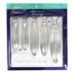Sinker Moulds Seahorse Large Snapper Sinker Mould Combo - 4oz,8oz,12oz Snapper Sinker Mould -Terminal Tackle Sales 2022 SMSCL 2