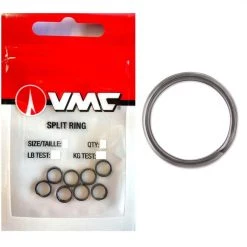 1 Packet Of VMC Stainless Steel Split Rings With Black Nickel Finish