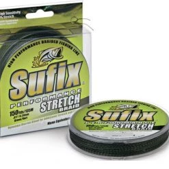 135m Spool Of 65lb Green Sufix Performance Stretch Braided Fishing Line