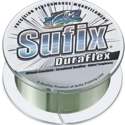 300m Spool Of Lo Vis Green Sufix Duraflex G2 Monofilament Fishing Line