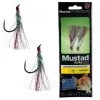 Mustad Rigs Mustad Ultrapoint Octopus Flasher Rig - Twin Hook Silver/Red Fishing Rig