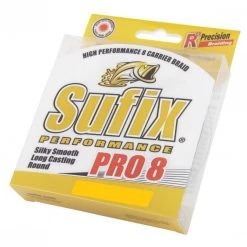 300yd Spool Of Sufix Pro 8 Braided Fishing Line - Hi-Vis Yellow Fishing Braid