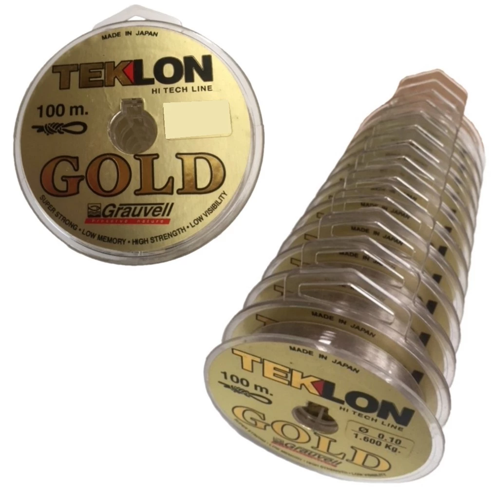 Wilson Grauvell Teklon Gold 2.25kg Mono Line-1200m In Total -12 X 100m Connected Spools 1 Wilson Grauvell Teklon Gold 2.25kg Mono Line-1200m In Total -12 X 100m Connected Spools