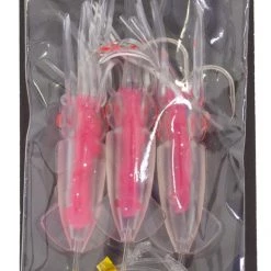 Bait Jigs Wilson Rigged To Jig Rig - Three Hook Squid Style Jig - Fully UV Active