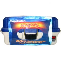 Assorted Tackle Packs Surecatch 201 Piece Mega Fishing Pack - 3 Tray Tackle Box - Assorted Tackle Kit -Terminal Tackle Sales 2022 c310jp 2