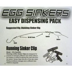 Surecatch Sinker Pack - 55 Assorted Egg Sinkers In Easy Dispensing Pack 5 Sizes -Terminal Tackle Sales 2022 egg sinker pack 3