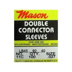 Mason Bulk Crimps Clearance 100 X Size 11 Mason Crimps - Crimping Connector Sleeves For Fishing Wire/Line -Terminal Tackle Sales 2022 m11c 6