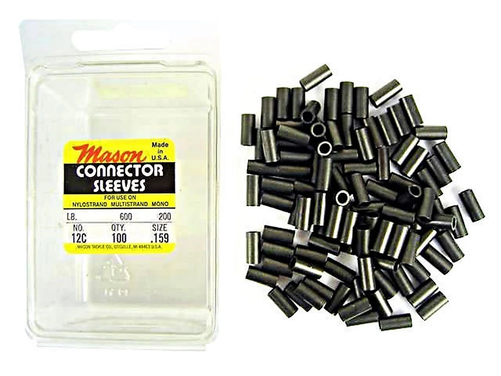 Mason Bulk Crimps Clearance 100 X Size 12 Mason Crimps - Crimping Connector Sleeves For Fishing Wire/Line 1 Mason Bulk Crimps Clearance 100 X Size 12 Mason Crimps - Crimping Connector Sleeves For Fishing Wire/Line