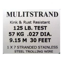 MASON Multi Strand Wire 30ft Coil Of Mason Multistrand Stainless Steel Wire Fishing Leader -Terminal Tackle Sales 2022 mbmc 125 4