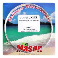 30ft Coil Of Mason Down Under Soft Stainless Steel Fishing Wire Leader