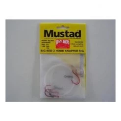 Mustad Rigs 1 X Packet Of 3 Mustad Big Red Snapper Rigs-2 Hook Pre-Tied Snelled Snapper Rigs -Terminal Tackle Sales 2022 mrbrs3 0 2