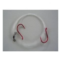 Mustad Rigs 1 X Packet Of 3 Mustad Big Red Snapper Rigs-2 Hook Pre-Tied Snelled Snapper Rigs -Terminal Tackle Sales 2022 mrbrs3 0 3