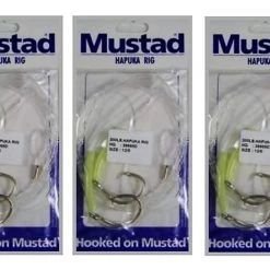 Mustad Rigs Bulk 3 Pack Of Mustad Hapuka Rigs-Two Hook Hapuka Fishing Rigs With Circle Hooks