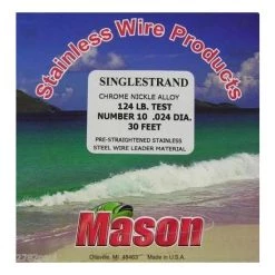 25ft Coil Of Mason Single Strand Stainless Steel Wire Fishing Leader -Terminal Tackle Sales 2022 mssbro3 10 3