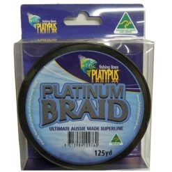 125 Yds Platypus Platinum Australian Made Braid - Grey Braided Fishing Line -Terminal Tackle Sales 2022 platypus plat 125yd