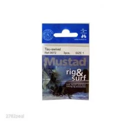 Clearance Mustad Rig And Surf Tau-Swivels 3 Pce Size 1 -Terminal Tackle Sales 2022 tau1 9