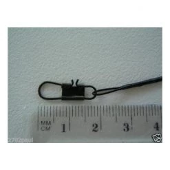 6 X Wilson 12 Inch X 40lb Black Wire Fishing Trace With Barrel Swivel & Interlock Snaps -Terminal Tackle Sales 2022 traceb12 6