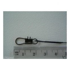 6 X Wilson 18 Inch X 40lb Black Wire Fishing Trace With Barrel Swivel & Interlock Snaps -Terminal Tackle Sales 2022 traceb18 5