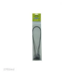 6 X Wilson 18 Inch X 40lb Black Wire Fishing Trace With Barrel Swivel & Interlock Snaps -Terminal Tackle Sales 2022 traceb18 6