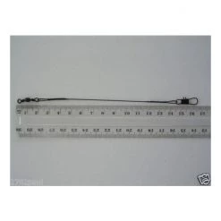 6 X Wilson 6 Inch X 40lb Black Wire Fishing Trace With Barrel Swivel & Interlock Snaps -Terminal Tackle Sales 2022 traceb6 4