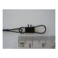 6 X Wilson 6 Inch X 40lb Black Wire Fishing Trace With Barrel Swivel & Interlock Snaps -Terminal Tackle Sales 2022 traceb6 6