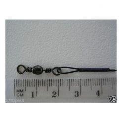 6 X Wilson 9 Inch X 40lb Black Wire Fishing Trace With Barrel Swivel & Interlock Snaps -Terminal Tackle Sales 2022 traceb9 5