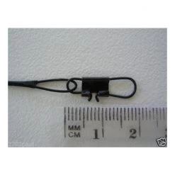 6 X Wilson 9 Inch X 40lb Black Wire Fishing Trace With Barrel Swivel & Interlock Snaps -Terminal Tackle Sales 2022 traceb9 6