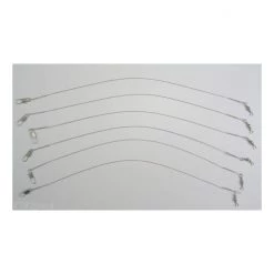 6 X Surecatch 12 Inch X 40lb Clear Wire Fishing Trace With Swivels And Snaps -Terminal Tackle Sales 2022 tracec12 2