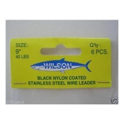 Wilson Deluxe Coastlock Snap & Crane 6 X Deluxe Black Nylon Coated Stainless Steel Wire Fishing Leaders - Wire Trace 10 Wilson Deluxe Coastlock Snap & Crane 6 X Deluxe Black Nylon Coated Stainless Steel Wire Fishing Leaders - Wire Trace -Terminal Tackle Sales 2022 tracedl0940 2